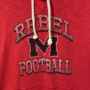 Forty Seven Ole Miss Rebels Football Hoodie XL Red Mississippi College Sports